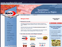 Tablet Screenshot of maultaschen.com